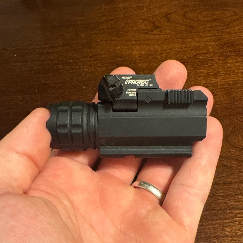 Black Tactical Flashlight